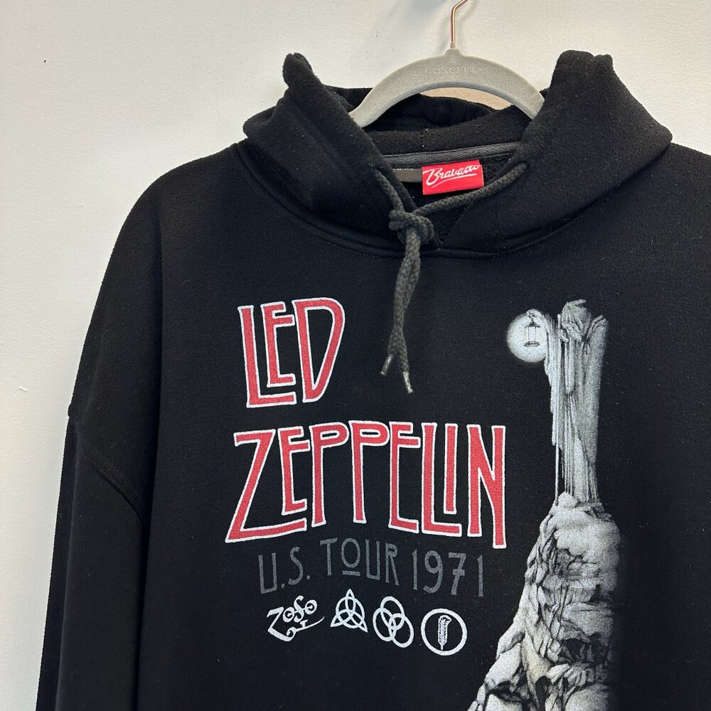 Led Zeppelin 1971 US Tour Graphic Hoodie XL